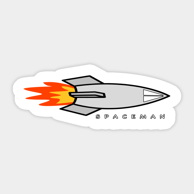Spaceman Sticker by Oakleigh Designs